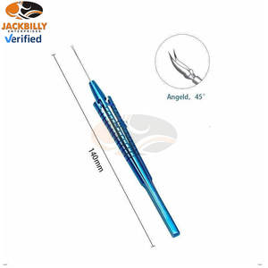 คีมแคปซูลอเร็กซิสโลหะผสมไทเทเนียมคุณภาพสูง 23G เครื่องมือจุลศัลยกรรมตา เครื่องมือผ่าตัดตาที่มีความแม่นยำ น้ำหนักเบา MOL - Product Image 3