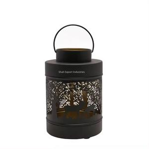 Top Selling Christmas Decoration Metal <b>Lantern</b> Candle Holder With Cut Work Design Handmade Black Hanging <b>Lantern</b> - Product Image 3