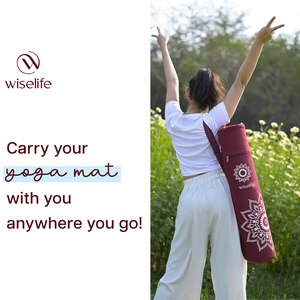 กระเป๋าใส่เสื่อโยคะสีน้ำตาลแดงที่หรูหราและใช้งานได้ดี - Product Image 5