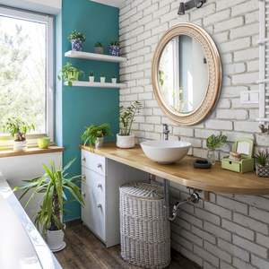 26 Inch Boho Round <b>Mirrors</b> for Wall Rustic Circle <b>Mirror</b> with Carved <b>Frame</b> <b>Large</b> Decorative Wall <b>Mirrors</b> for Living Room - Product Image 6