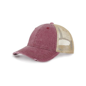 Casquette de baseball vintage non structurée en coton délavé et vieilli, réglable, pour sports de plein air, style camionneur - Product Image 4