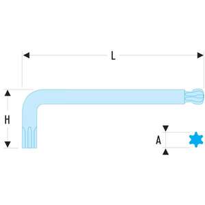 ประแจหกเหลี่ยมแบบยาว Facom พร้อมหัวทรงกลม - Product Image 2