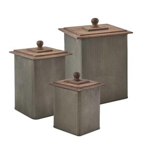 ชุดกระป๋องโลหะสามชิ้นกล่องบรรจุแบบแฮนด์เมดสไตล์คลาสสิกหรูหราขนาดพิเศษขายส่งกระป๋องโลหะ - Product Image 4