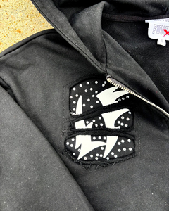 Ropa de hombre de alta calidad fábrica Puff estampado algodón grueso negro liso en Blanco polar dibujar pantalones de chándal y conjunto de chándal - Product Image 2