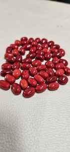 Coral italiano de forma redonda, de alta calidad, piedra suelta, para la elaboración de joyas para mujeres. - Product Image 3