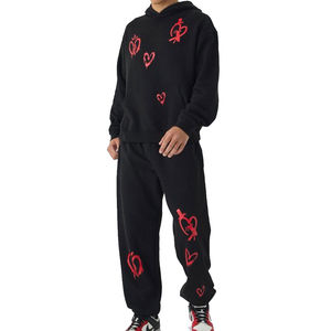 Survêtements surdimensionnés pour hommes de haute qualité décontracté couleur unie pour l'hiver Sports de plein air entraînement course nouvelle grande taille - Product Image 2