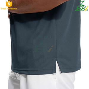 Camisas de Golf de Manga Corta para Hombre, al Por Mayor, Premium, Transpirables, de Algodón/Poliéster, con Logotipo Personalizado, Diseño Floral Tejido, Deportivas, 220g - Product Image 4
