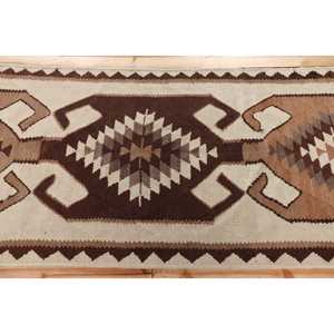 3.2x9.9 ft Rug, Vintage Turkish Rug, <b>Brown</b> Kilim <b>Wool</b> Rug - Product Image 3