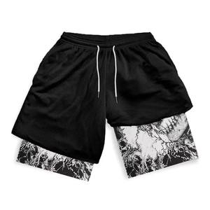 Vente en gros d'été short de sport en coton stretch Short de plage pour hommes, fitness, course à pied, basket-ball, décontracté - Product Image 2