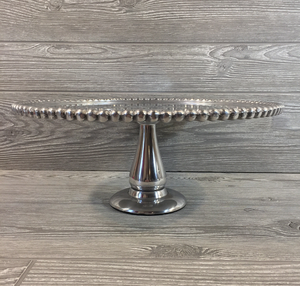 Soporte de servicio de repostería de acero inoxidable de alta calidad, venta al por mayor, soporte de exhibición de pastel de boda giratorio de madera, precio más bajo - Product Image 6