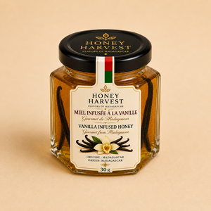 <b>Honey</b> Harvest Signature Collection 6 X 30g Premium Infused <b>Honey</b> Madagascar Golden Mason Jar Ginger Cinnamon Cardamom Vanilla - Product Image 2