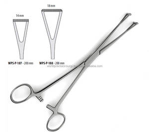 Pinzas Hemostáticas Duval Locking Kelly, Manuales, de Acero Inoxidable, para Agarrar Tejidos Quirúrgicos, con Mandíbula Atraumática, 200 mm, Kit de Cirugía General - Product Image 2