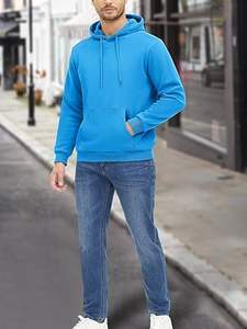 Sweats à capuche et sweatshirts pour hommes de grande taille personnalisés promotionnels unisexes surdimensionnés vierges en vrac pour hommes sweats à capuche avec logo personnalisé vente en gros - Product Image 4