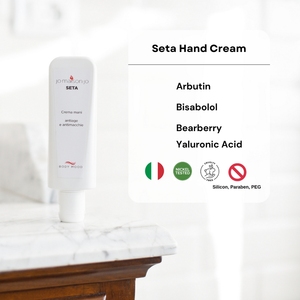 Crema de manos nutritiva antienvejecimiento de 100ml, ingredientes naturales antimanchas e hidratantes fabricados en Italia, etiqueta privada y OEM/ODM - Product Image 3