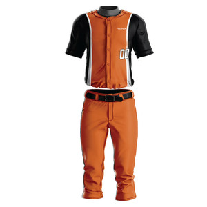 Customized Logo Printed Waterproof Light Weight Breathable Baseball Uniform Custom Size Cheap Price Wholesale for Men 100% - Product Image 1