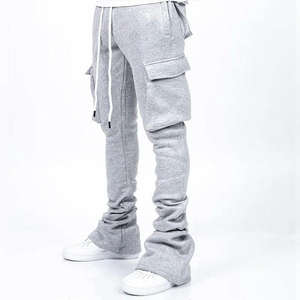 Pantalon de survêtement en molleton respirant pour homme, style streetwear décontracté, avec cordon de serrage, 100% polyester, haute qualité, fabrication en usine - Product Image 6