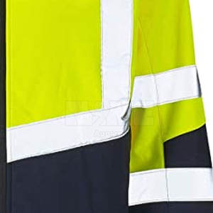 Veste de sécurité haute visibilité coupe-vent de haute qualité avec col mandarin pour hommes, hiver, service personnalisé OEM, prix de gros - Product Image 5