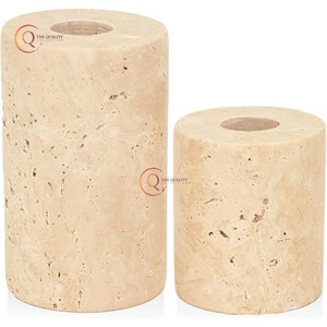Natural <b>Marble</b> Candle Holder Romantic Dinnerware Unique Candle <b>Jar</b> Pillar Shape Lighting Accessories In Reasonable Price - Product Image 1