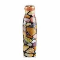 Bouteille d'eau isotherme personnalisée en cuivre moderne, 1000 ml, écologique, unisexe, isolation thermique 0-6 heures, compatible eau bouillante