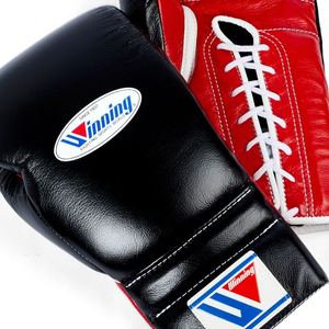 Highest Quality Customized <b>Red</b>/Black Winning Boxing Gloves 100% Genuine <b>Leather</b> Boxing Gloves Wholesale Price Fastest Delivery - Product Image 2