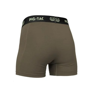 Calzoncillos bóxer de corte medio para hombre con tejido de punto transpirable de elastano/algodón de secado rápido, logotipo en la cintura y ajuste cómodo. - Product Image 2