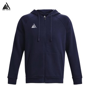 Sudaderas con capucha de moda para hombre, sudaderas con cremallera completa de manga larga holgadas de diseño personalizado para hombre - Product Image 1