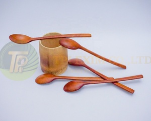 Hot Selling Wooden Spoons Wood Soup Spoons Handle Spoon Kitchen Utensil From Vietnam <b>Cheap</b> Price - Product Image 5