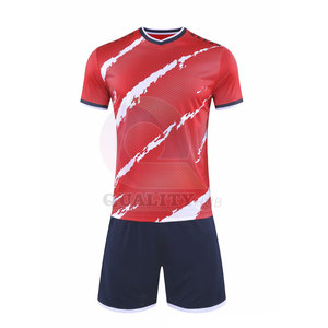 OEM Vêtements de sport en coton élasthanne Marque privée Maillot de l'équipe de football Uniforme Nouveau kit d'uniforme de football à la mode pour l'équipe - Product Image 1