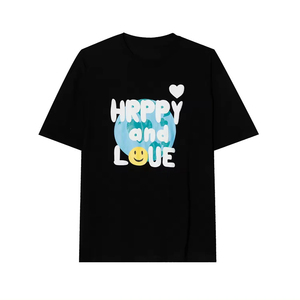 T-shirt en polyester à col rond, design haut de gamme, 100% polyester, impression personnalisée de logo, impression en relief, pour hommes, 2025 - Product Image 2