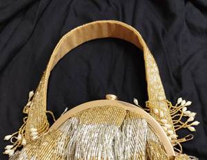 คอลเลคชั่นใหม่2024กระเป๋าถือลูกปัดสำหรับผู้หญิงปักเลื่อมงานแฮนด์เมดหรูหราเป็นพิเศษกระเป๋าถือแฟชั่นสไตล์วินเทจ - Product Image 6