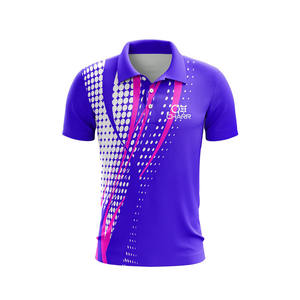 Polos deportivos de talla grande para hombre de alta calidad, sublimación totalmente personalizada impresa con patrón sólido, diseño retro de tamaño adulto - Product Image 2