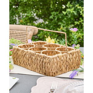 Boîte à bouteilles de stockage d'eau en jacinthe Design élégant pour un stockage domestique pratique - Product Image 4