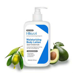 Hillozzi Loción Corporal Hidratante de 200 ml/6.76 oz para Piel Seca, Hidratación Profunda, Fragancia Duradera, Sin Alcohol, Aclarante - Product Image 1