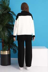 เสื้อกันหนาวขากว้างแบบลำลองเอวสูงสำหรับผู้หญิงชุดถัก2ชิ้นสำหรับเล่นโยคะกีฬาและที่บ้านในฤดูใบไม้ร่วงฤดูหนาว - Product Image 6