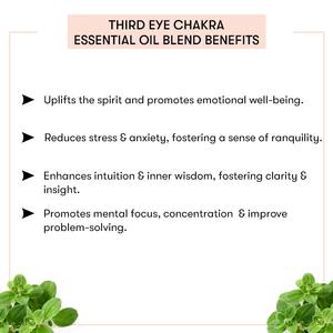 Mezcla de Aceites Esenciales 100% Puros para el Chakra del Tercer Ojo, Terapéutica, con Sándalo, Ylang-Ylang y Geranio, para Hidratar y Aclarar la Piel - Product Image 6