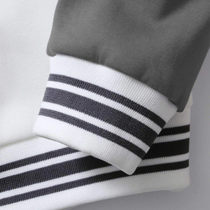 Veste universitaire de style streetwear personnalisée avec logo personnalisé, col montant fin, double poche, ajustable, design personnalisé 2025 pour hommes - Product Image 6