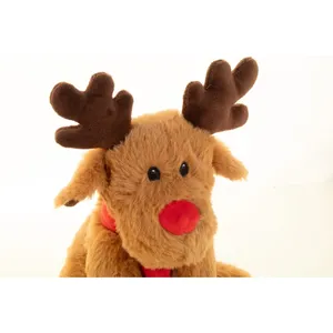 Peluche de renne écologique en RPET, fournitures de Noël - Product Image 2
