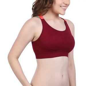 Sujetador Deportivo para Mujer, de Moda, Personalizable por Delante, Cómodo, Duradero, Tejido de Spandex/Nylon, Soporte Medio, Antiarrugas, Transpirable - Product Image 4