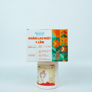 Kawaii 400 Feuille Serviette Jetable Visage 10x10cm Démaquillant Lingettes Rouleau De Vietnam Usine - Product Image 3