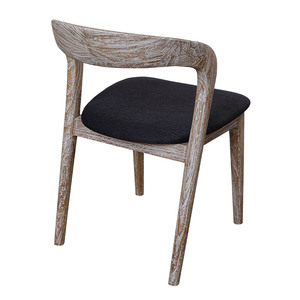 OSV Chaise de salle à manger de luxe scandinave moderne en bois de teck avec siège rembourré pour la maison, le café ou les villas - Product Image 2