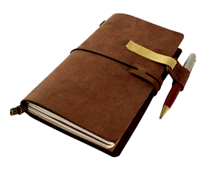 Carnet de notes en cuir relié A5, papier journal, logo personnalisé, bande élastique, planificateur noir en kraft, carnet d'étudiant - Product Image 1