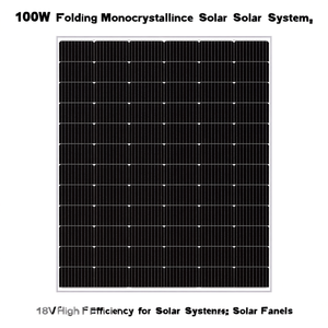<b>100W</b> Folding Monocrystalline <b>Solar</b> <b>Panel</b> 18V High Efficiency for <b>Solar</b> System - Product Image 2