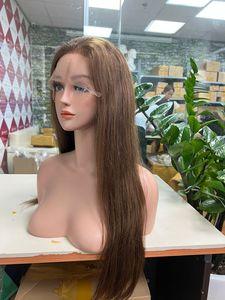 ลูกไม้ด้านหน้าที่สวยงาม13X6วิกไหมธรรมชาติตรงโรงงานขายส่ง100% มนุษย์ผมสีธรรมชาติ - Product Image 5