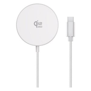 Chargeur sans fil MAG PAD Qi2 Blanc 25W WIRPADMAGQI25W - Product Image 1