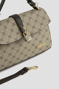 Bolso de Mano de Lujo Personalizado para Mujer, Bolso Tipo Satchel con Asa Superior, Bolso Bandolera Estructurado con Solapa, OEM ODM - Product Image 3