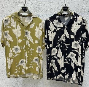เสื้อเชิ้ตแขนสั้นลายดอกไม้ทันสมัยสำหรับผู้ชาย ทรงหลวม ผ้าเนื้อบางเบา ดีไซน์เก๋สำหรับฤดูร้อน ชุดลำลองสำหรับวันหยุด - Product Image 5