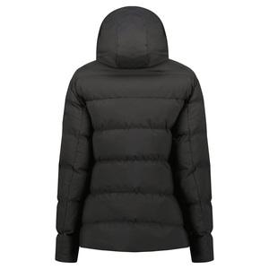 Chaqueta Acolchada Clásica con Cierre, Cuello Alto y Capucha para Mujer, Exclusiva con Puños Elásticos, Ajuste Relajado, Suave y Cálida - Product Image 3