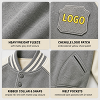 Blouson Bomber Vintage Homme Style Collège Baseball Color Block Manches Raglan Rayées Poignets Côtelés Patch Embossé Manteau Urbain Varsity OEM ODM