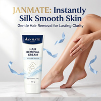 Crema Depilatoria Suave para Piel Sensible, Crema Depilatoria Corporal con Aloe Vera Orgánico