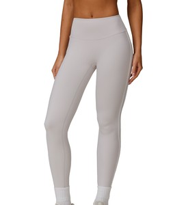 Ropa deportiva para mujer con logotipo personalizado, mallas de entrenamiento con glúteos fruncidos, pantalones de cintura baja para gimnasio, mallas de Yoga sin costuras para mujer - Product Image 2